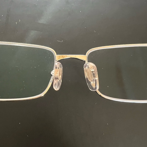 🆕 VERSACE Silver-Tone Metal Rimmed Clear Glasses 54-16-140mm • RX Friendly • NIB - Picture 10 of 13